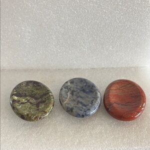 Set of 3 Polished worry Stones